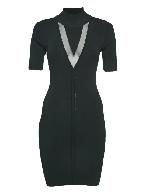 Cushnie vestido tejido con cuello falso