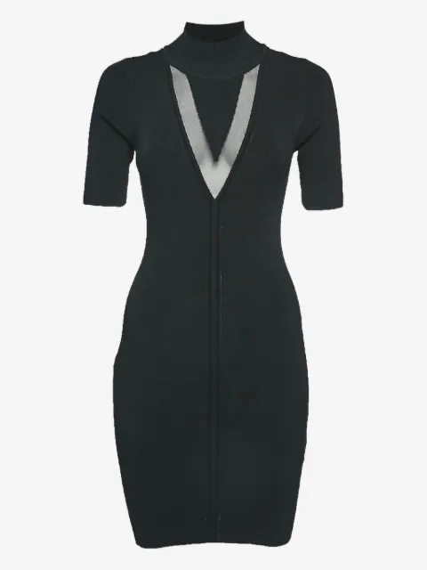Cushnie mock-neck knit bodycon dress