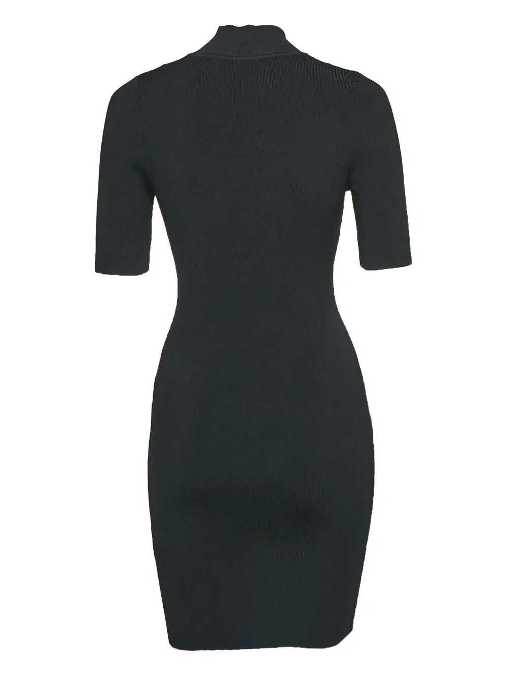 Cushnie Gebreide bodycon jurk met hoge hals - Zwart