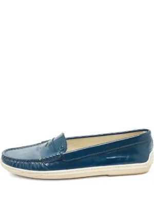 Tod's Vintage レザーローファー | ブルー | FARFETCH JP