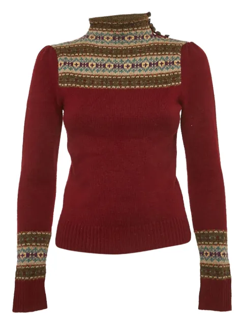 Polo Ralph Lauren Vintage high neck fair isle sweater
