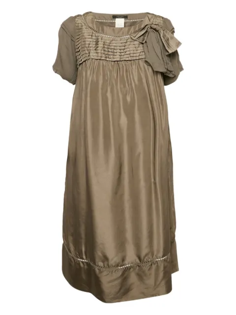 Weekend Max Mara pleated silk bow dress