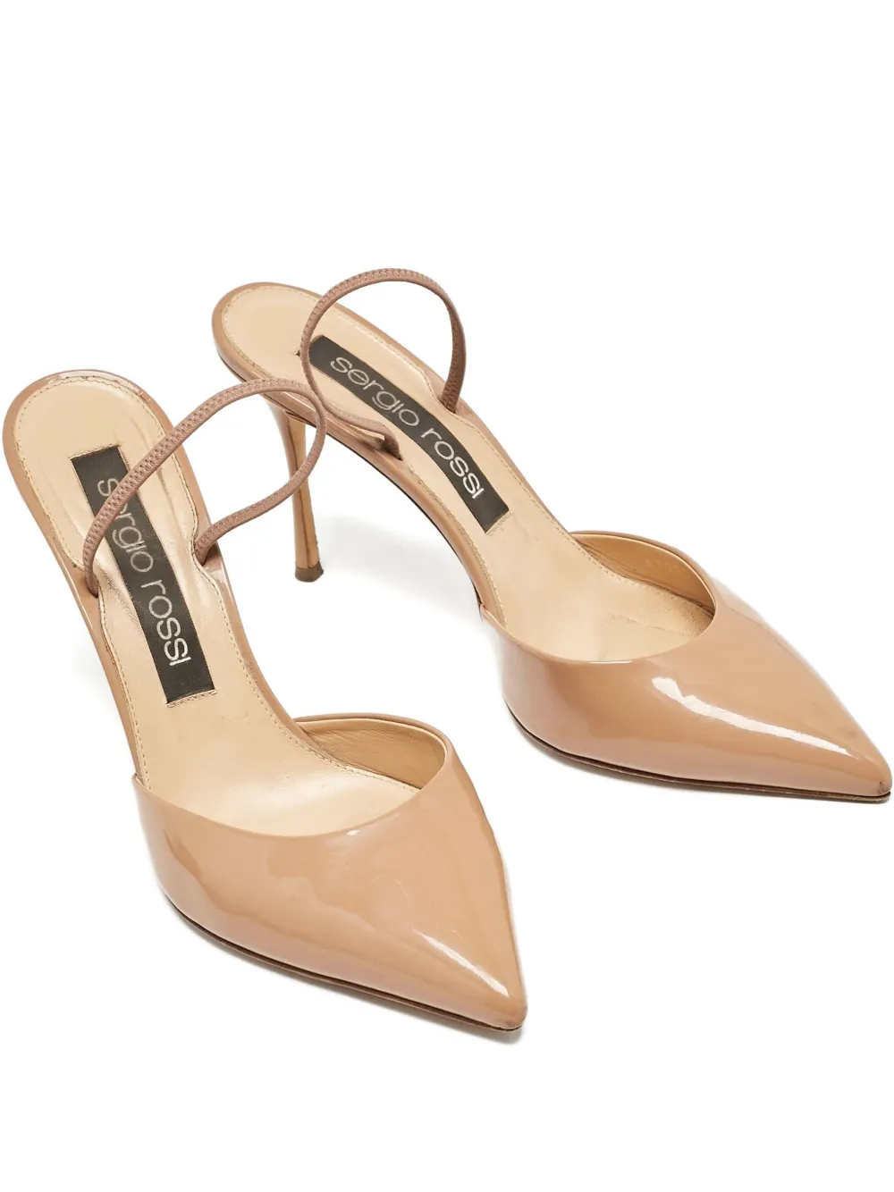 Sergio Rossi Vintage Godiva Pumps 75mm - Nude