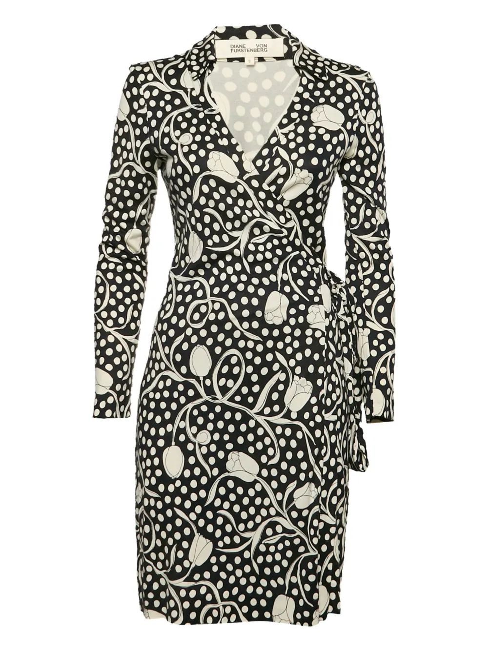 Diane Von Furstenberg Vintage ポルカドット ドレス - ブルー Diane Von Furstenberg Vintage ポルカドット ドレス - ブルー
