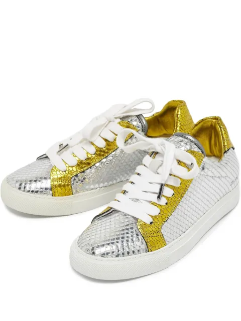 Zadig&Voltaire tenis Bud con efecto de piel de serpiente