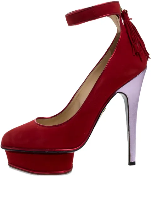 Charlotte Olympia zapatillas Kiss Me Dolores! con tacón de 140mm