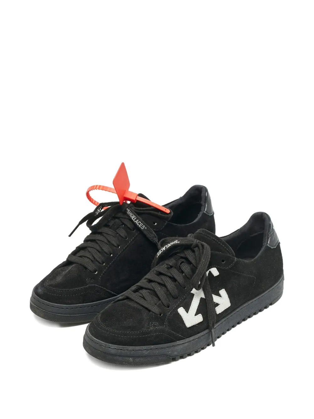 Off-White Pre-Owned 2.0 suède sneakers - Zwart