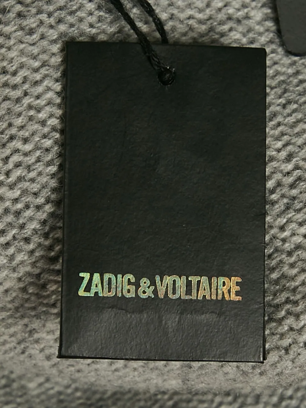 Pre-owned Zadig & Voltaire Cashmere Fringed Cardigan In Gray