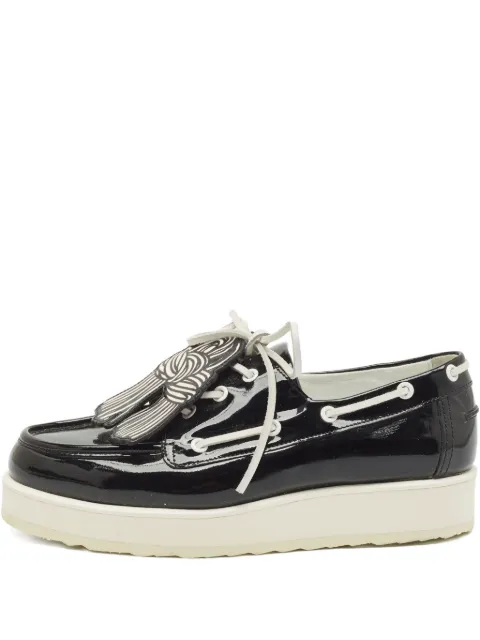 Pierre Hardy mocasines de charol con detalle de nudo pre-owned