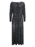 Saint Laurent Pre-Owned sequined maxi dress - Black