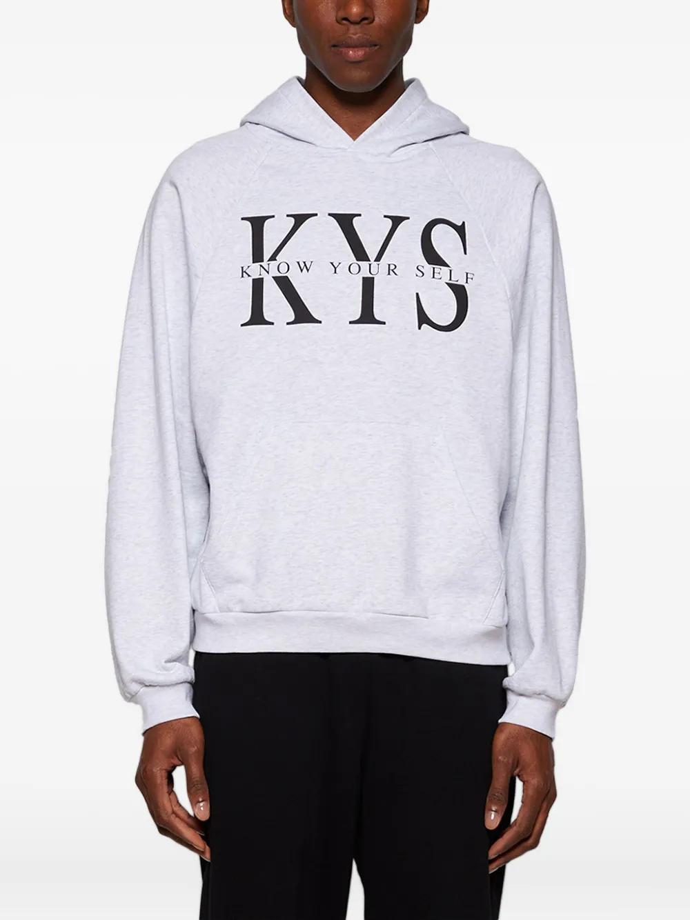  Praying Kys Logo Hoodie - Grey 