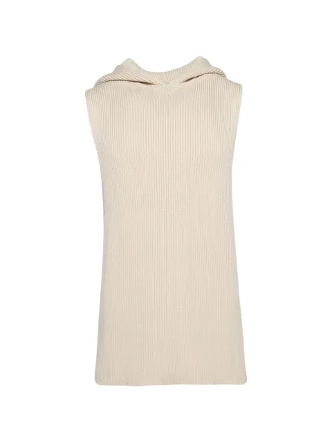 Rick Owens hooded ribbed tank