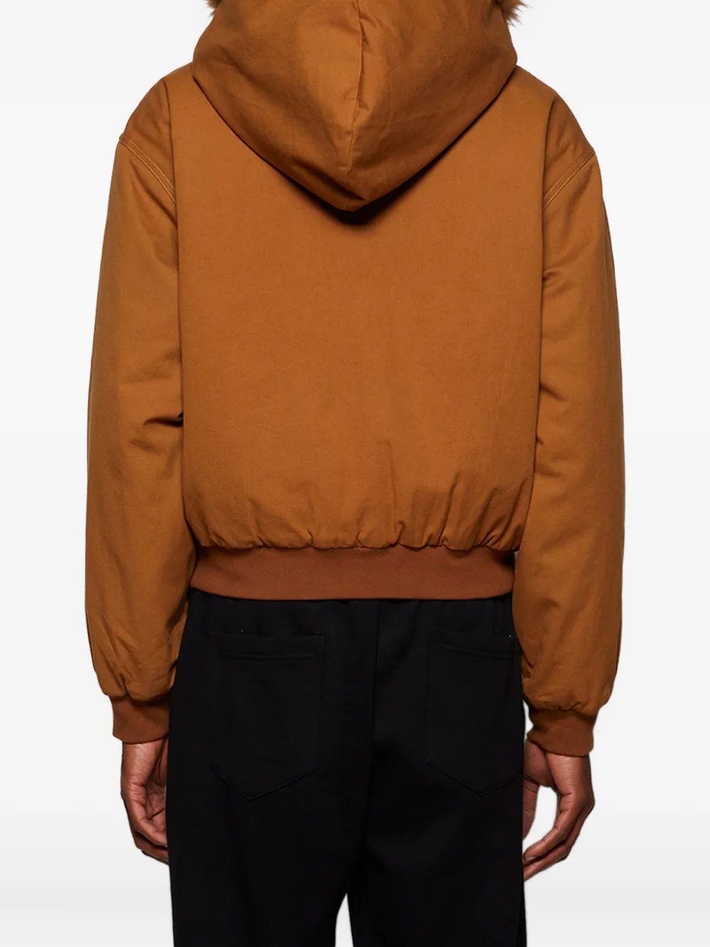 Praying Fur-trimmed Hooded Jacket In Brown