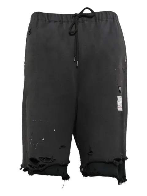 Maison MIHARA YASUHIRO layered distressed shorts