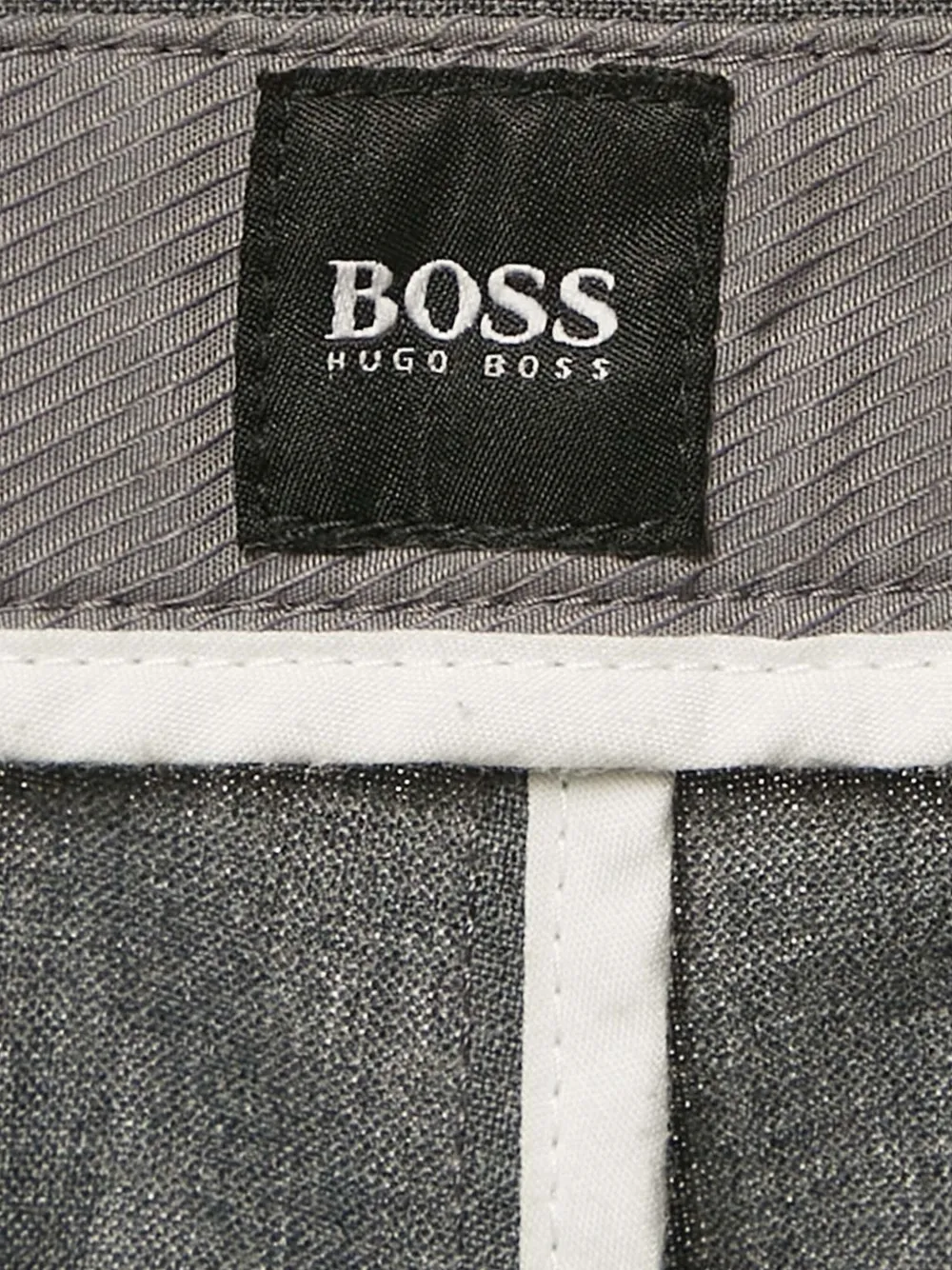Pre-owned Hugo Boss  Crepe Trousers In Gray