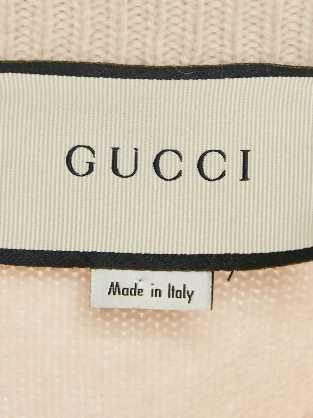 Pre-owned Gucci 2024 Lurex Embroidered Sweater In Neutral