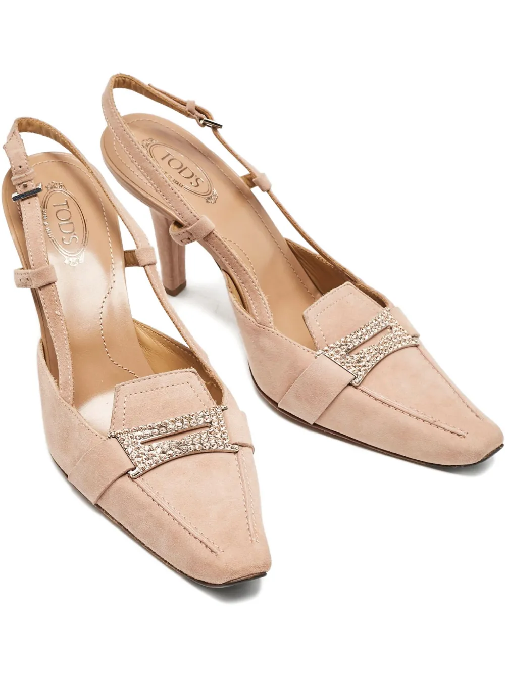 Tod's Vintage Pumps aus Wildleder 85mm - Nude