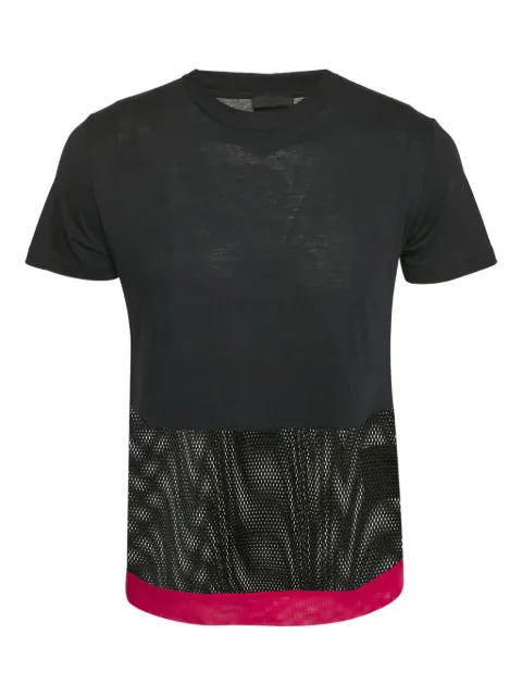 Prada Pre-Owned mesh-insert cotton T-shirt