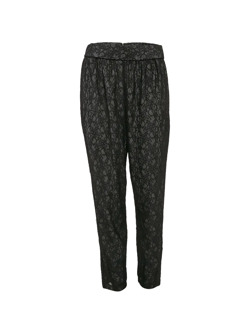 alice + olivia Pantaloni a fiori - Nero