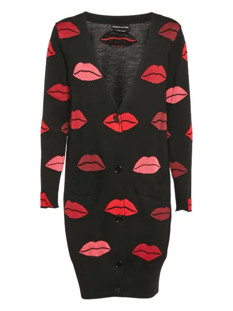 Sonia Rykiel Pre-Owned lips-print cardigan