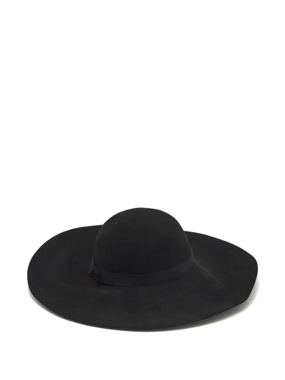 Pre-owned Maison Michel Blanche Wide-brim Felt Hat In Black