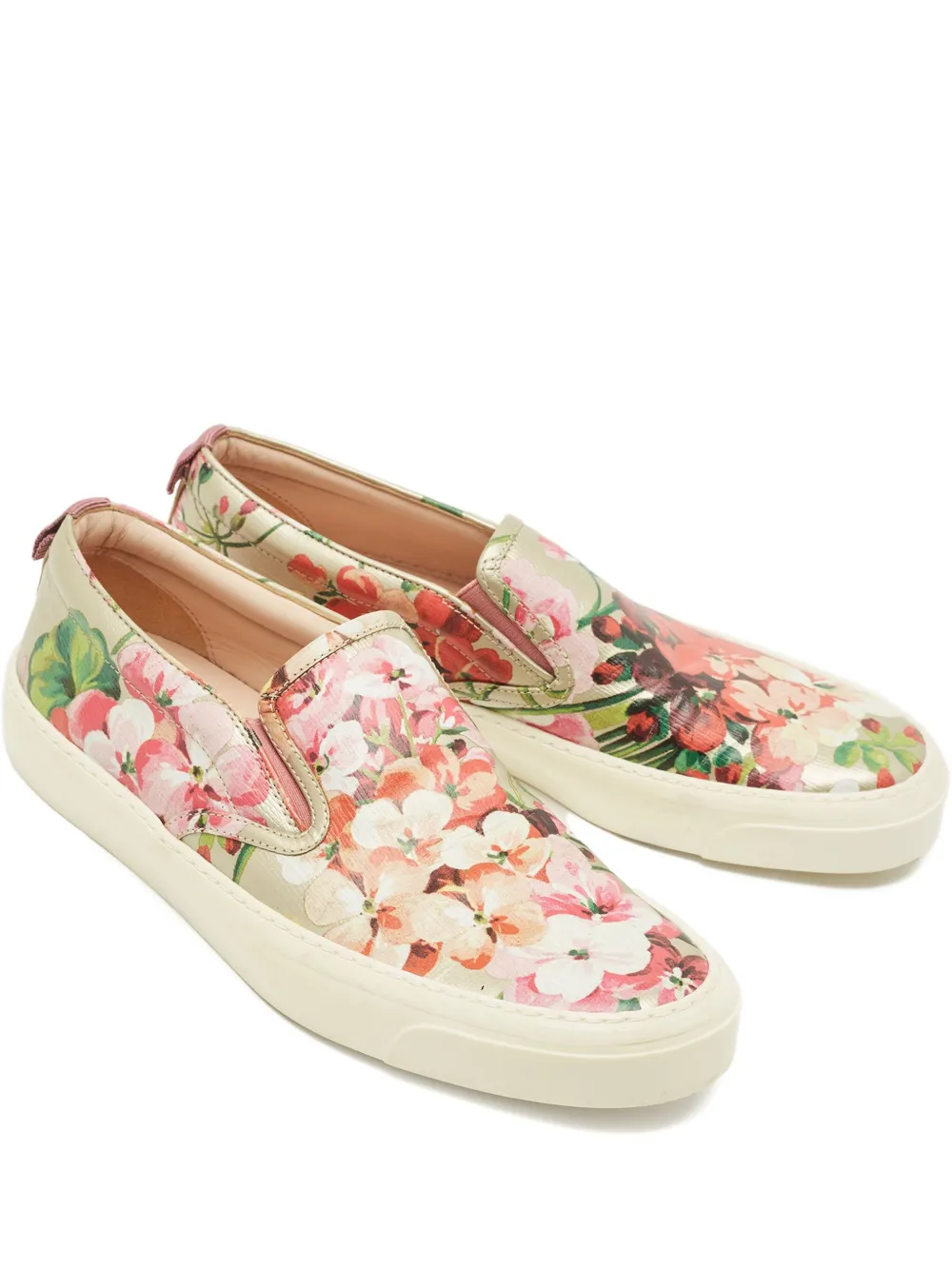 Gucci Pre-Owned Sneakers mit Blumen-Print - Rosa