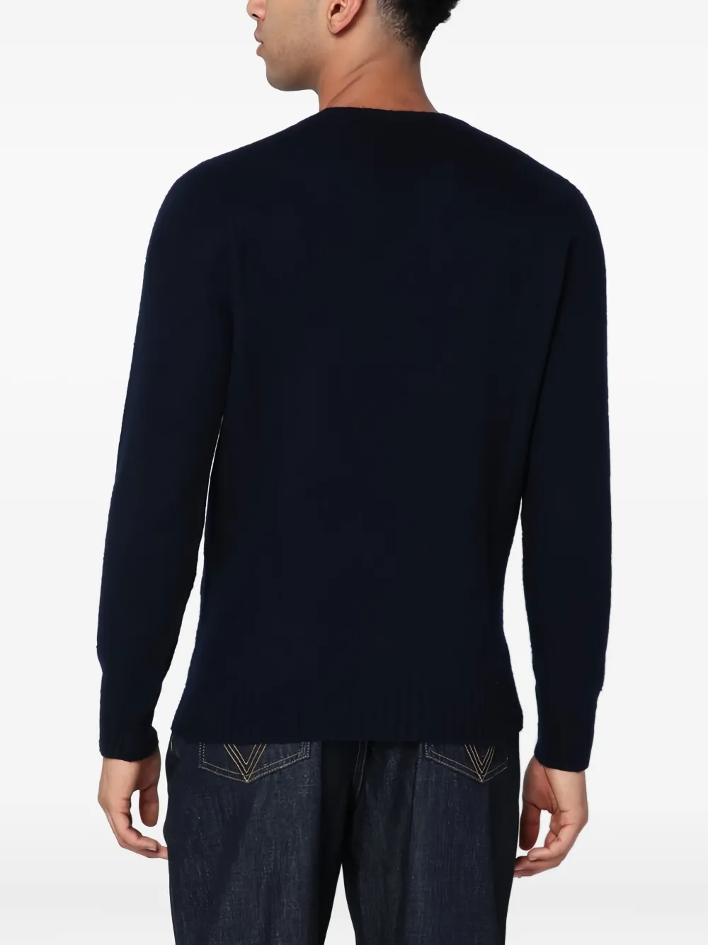 Drumohr Trui met ronde hals Blauw