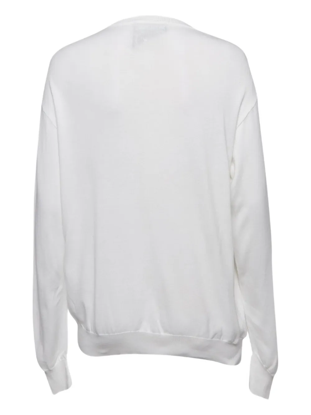 Pre-owned Moschino Teddy Bear Sweatshirt In White
