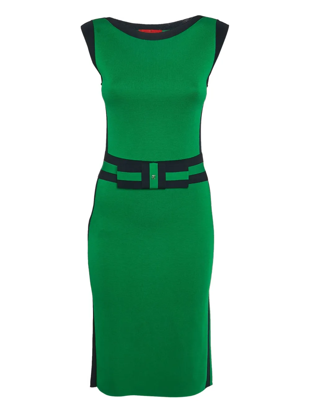 Carolina Herrera Vintage sleeveless knitted mini dress | Green | Image 1