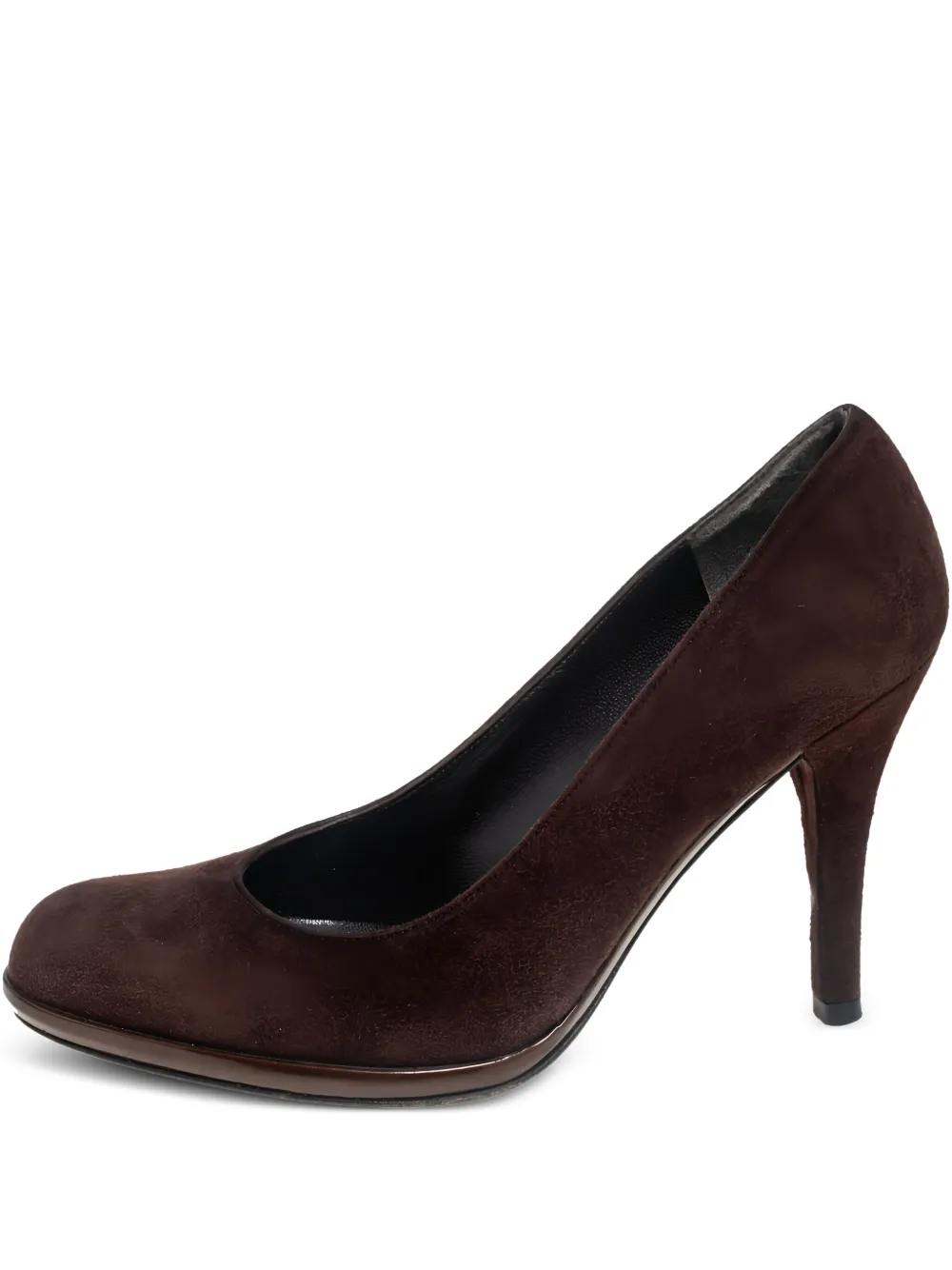 Stuart Weitzman suede round-toe pumps | Brown | Image 1
