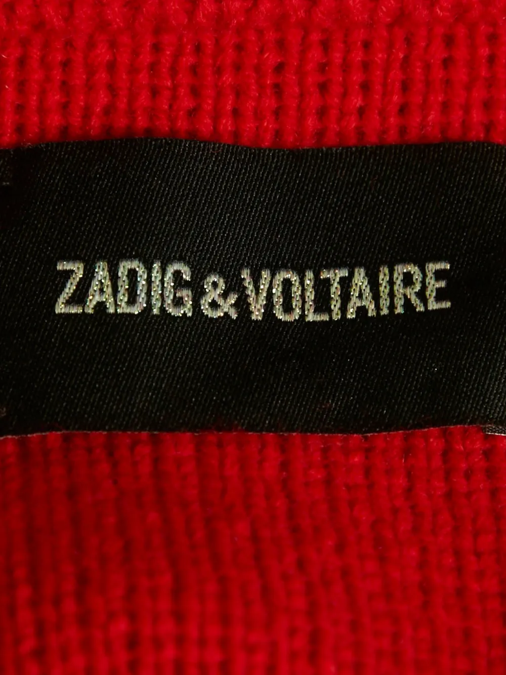 Pre-owned Zadig & Voltaire Ribbed-knit Sweater In Red