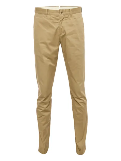 Prada Pre-Owned gabardine straight-leg trousers