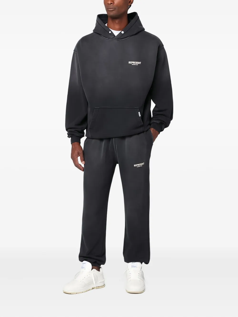 Represent Trainingsbroek met logoplakkaat - Zwart