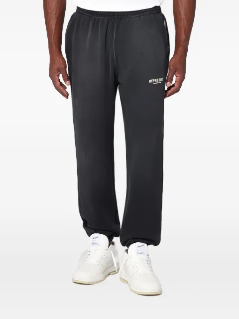 Represent logo-plaque track pants