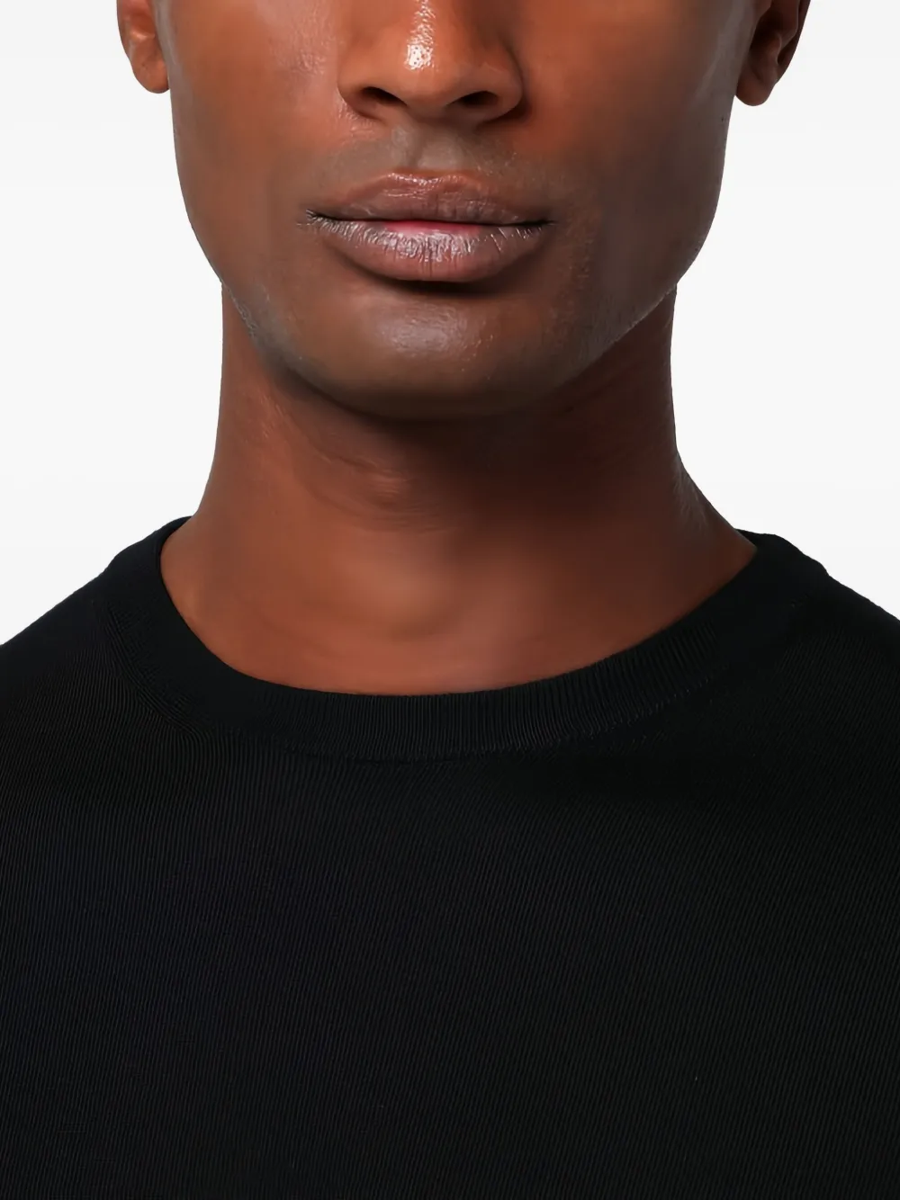 Drumohr Trui met ronde hals en lange mouwen Zwart