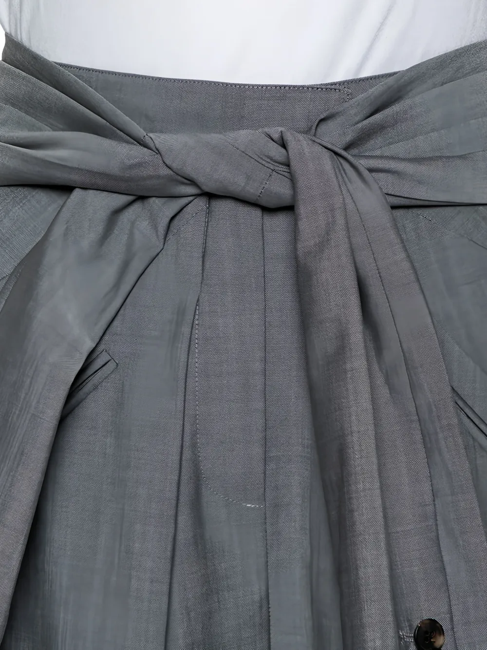 Pre-Owned Alexander Wang Broek met gestrikte taille - Grijs