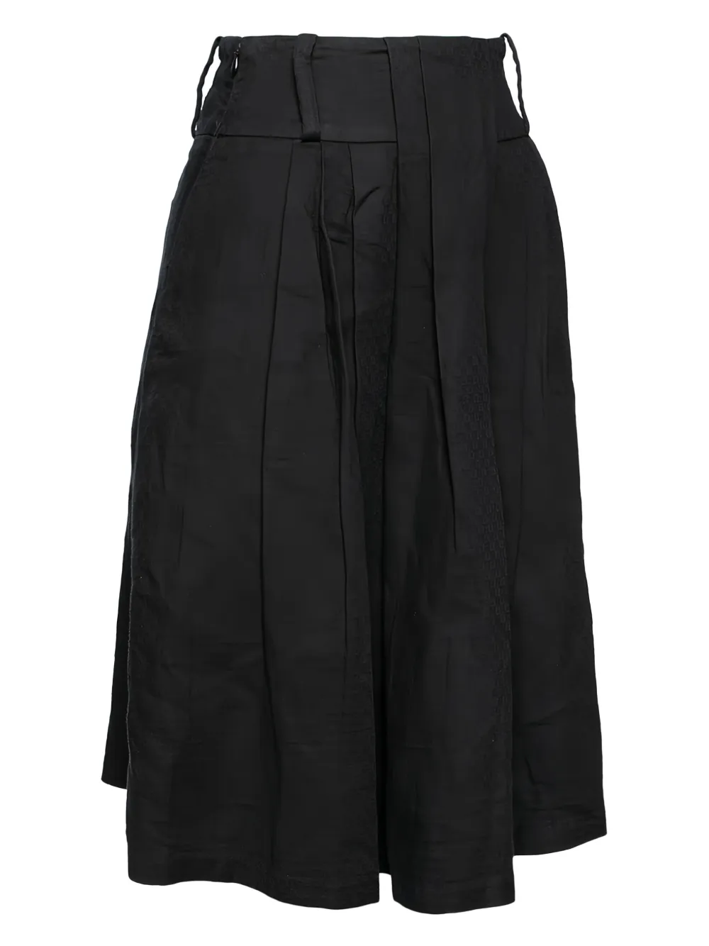 Pre-owned Just Cavalli Vintage High-waisted Pleated Skirt In Black