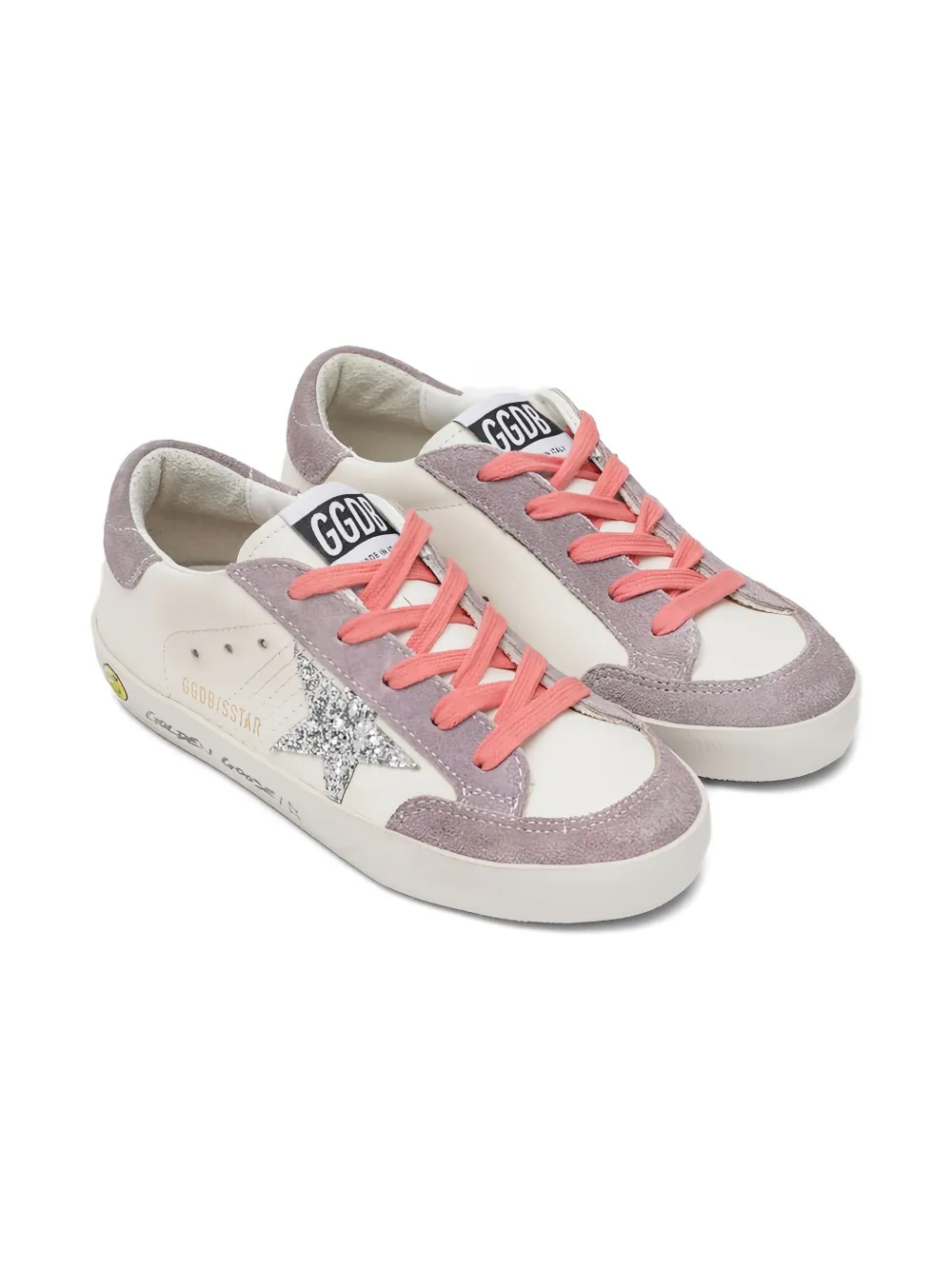 Golden Goose Babies' Super-star Suede Sneakers In White