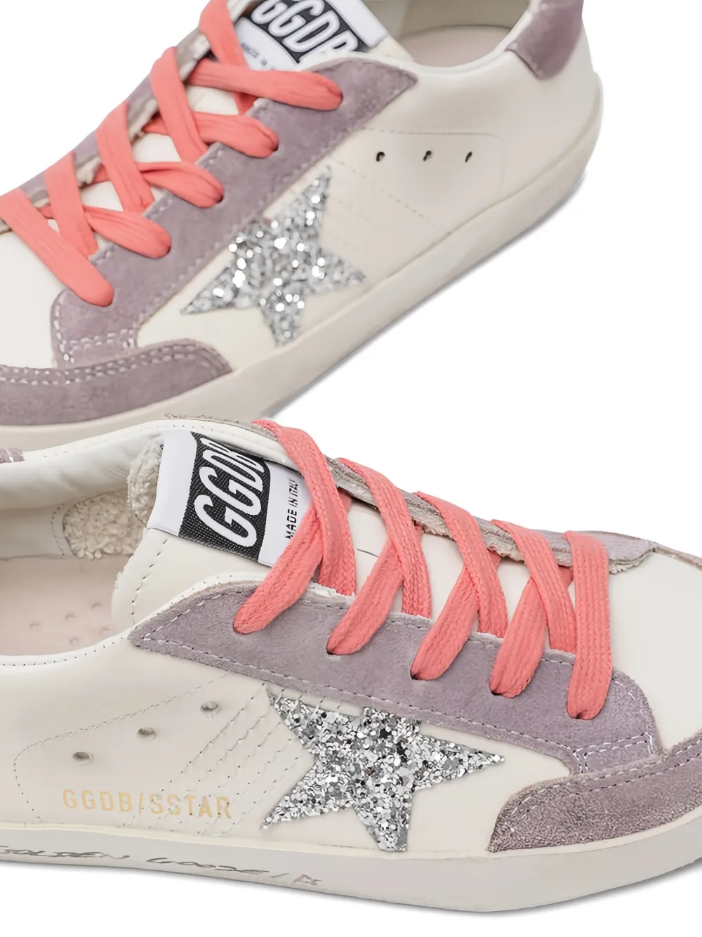 Golden Goose Super-star Suede Sneakers In White
