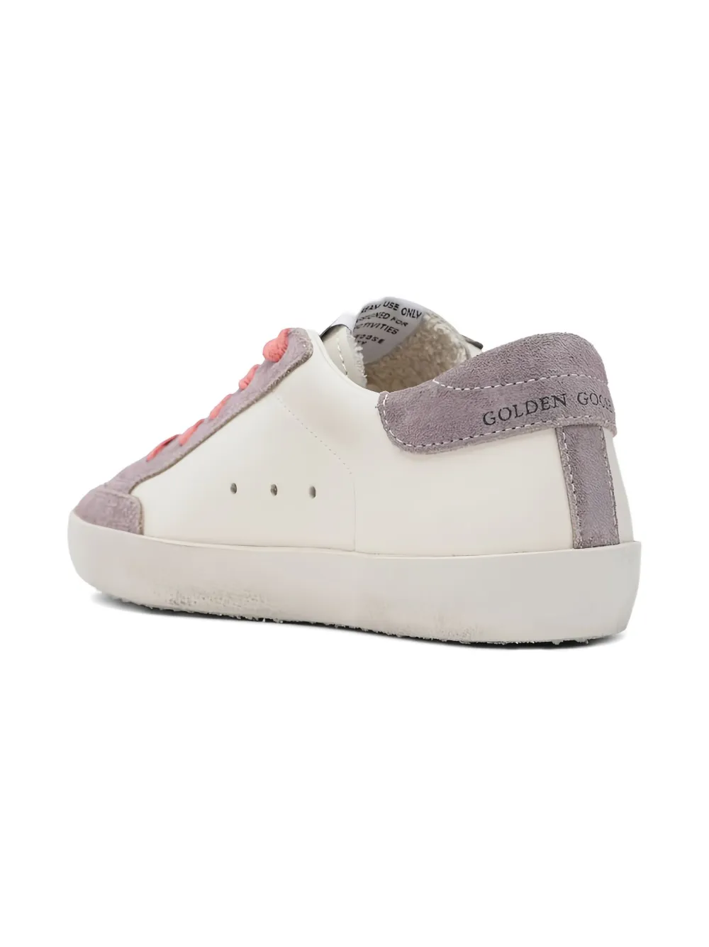 Golden Goose Super-star Suede Sneakers In White