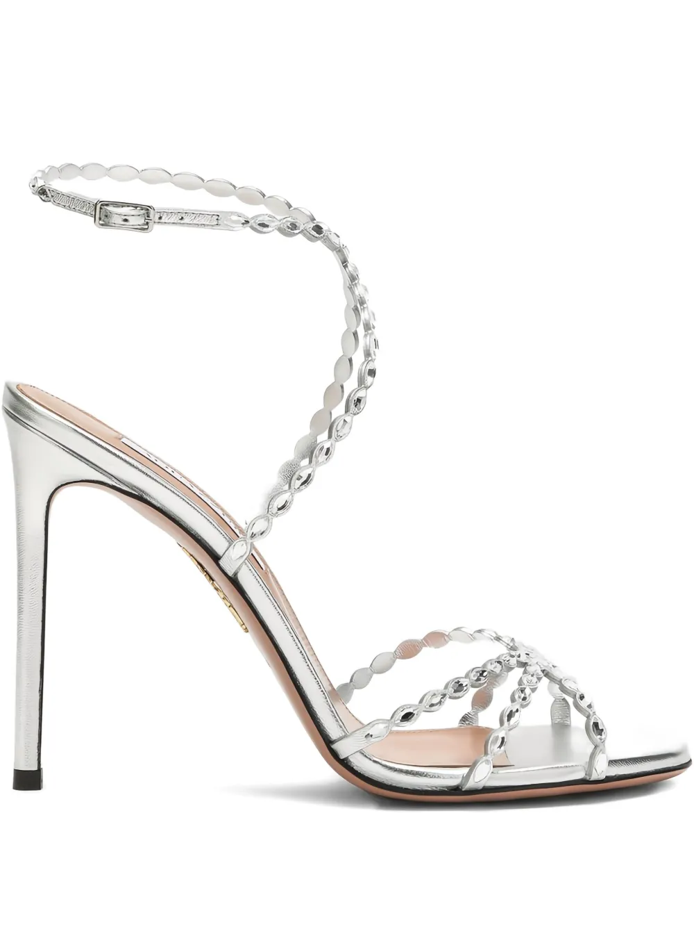Aquazzura 85mm Love Struck crystal-embellished sandals CCC