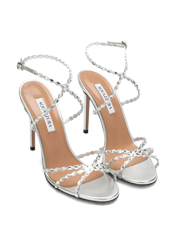 Aquazzura 85mm Love Struck crystal-embellished Sandals