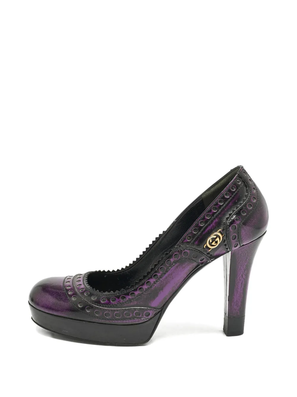Gucci Pre-Owned Pumps con dettaglio traforato 100mm - Viola