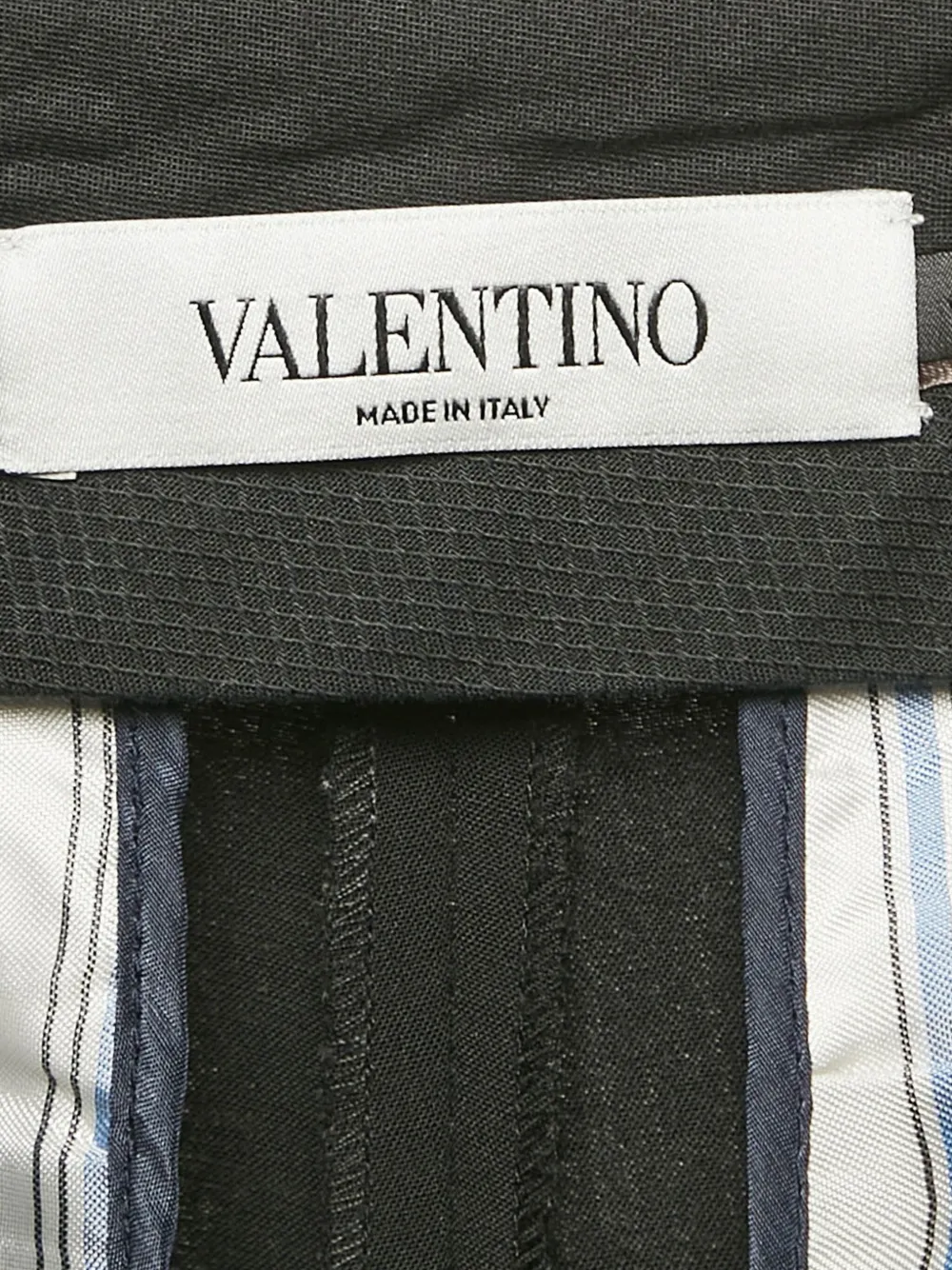 Pre-owned Valentino Pressed-crease Trousers In Black