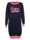 Moschino Pre-Owned sequin embroidered knit dress - Blue
