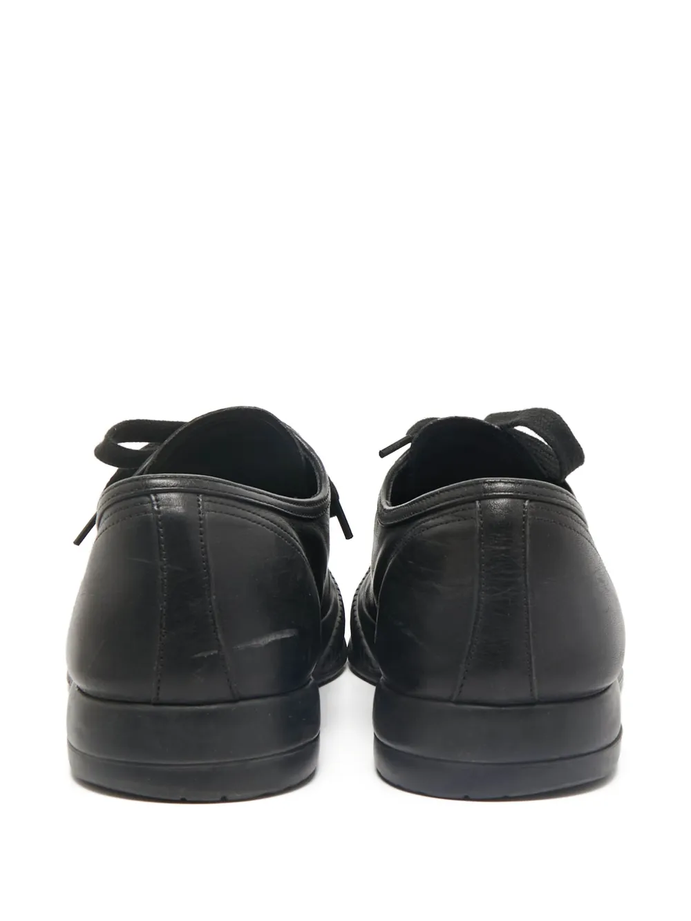 Prada Pre-Owned sneakers i læder med snøre | Image 2