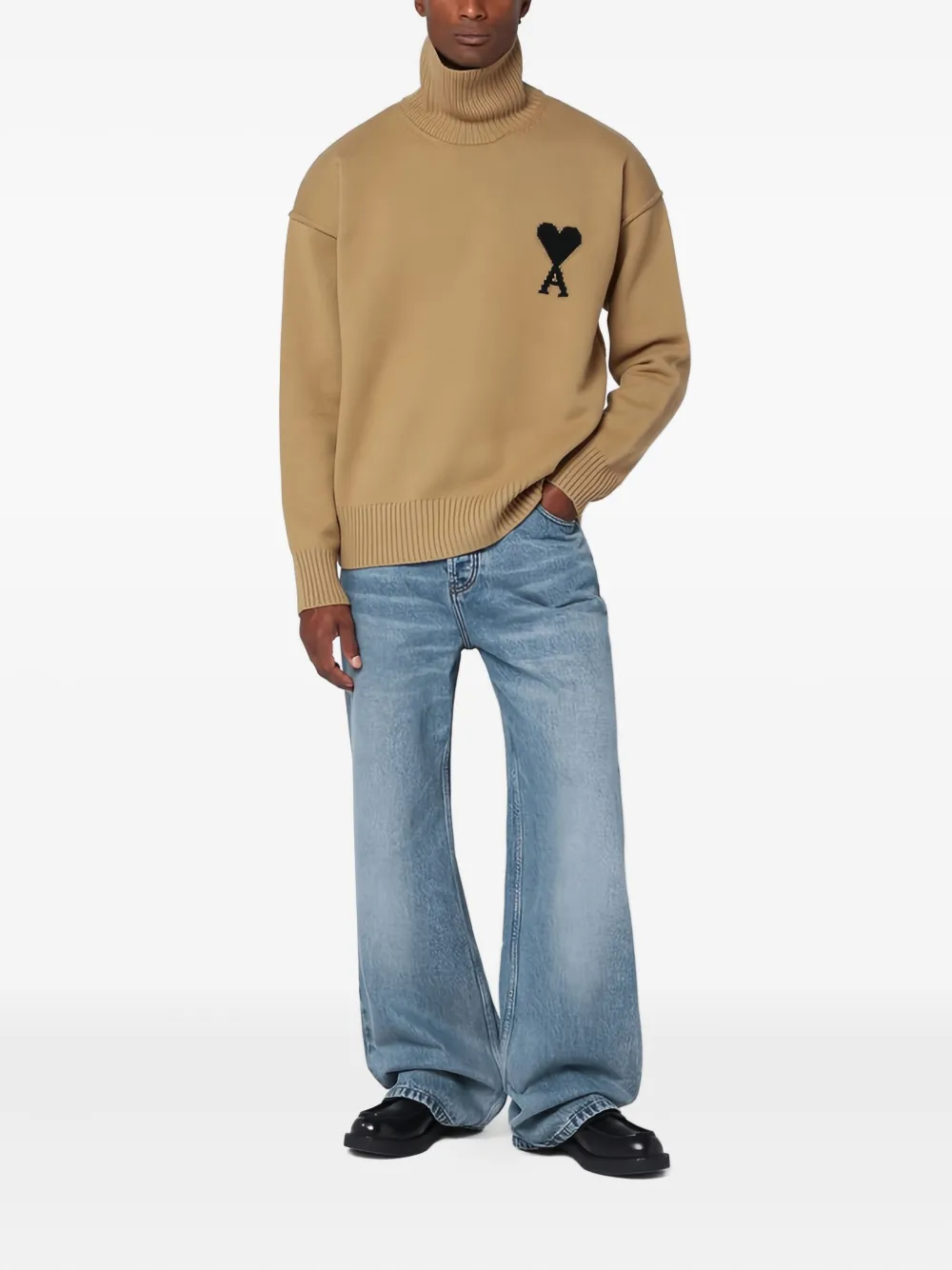 AMI Paris Ami de Coeur monogram sweater | Knitted Sweaters | Image 2