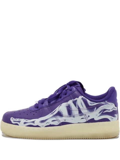 Nike Vintage Air Force 1 Purple Skeleton edition sneakers