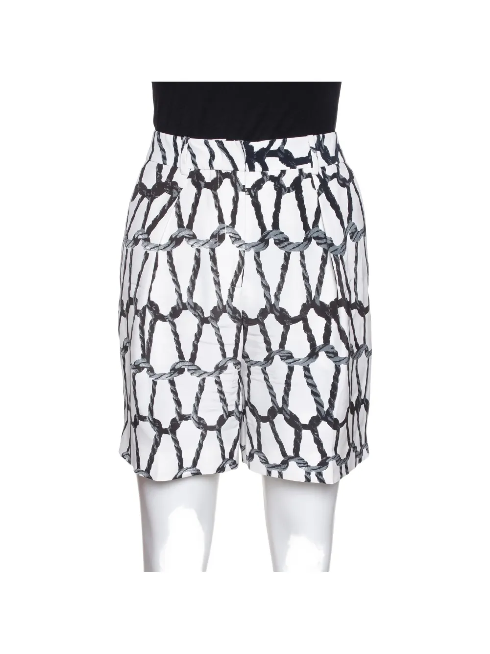 JOSEPH Shorts mit Seil-Print - Weiß
