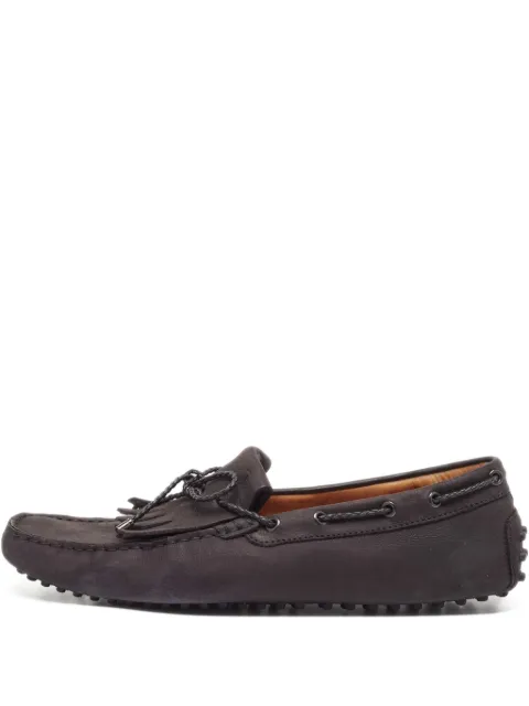 Tod's Vintage nubuck-leather loafers